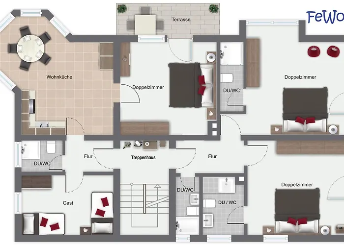 Apartament Gaestehaus Friedlich *